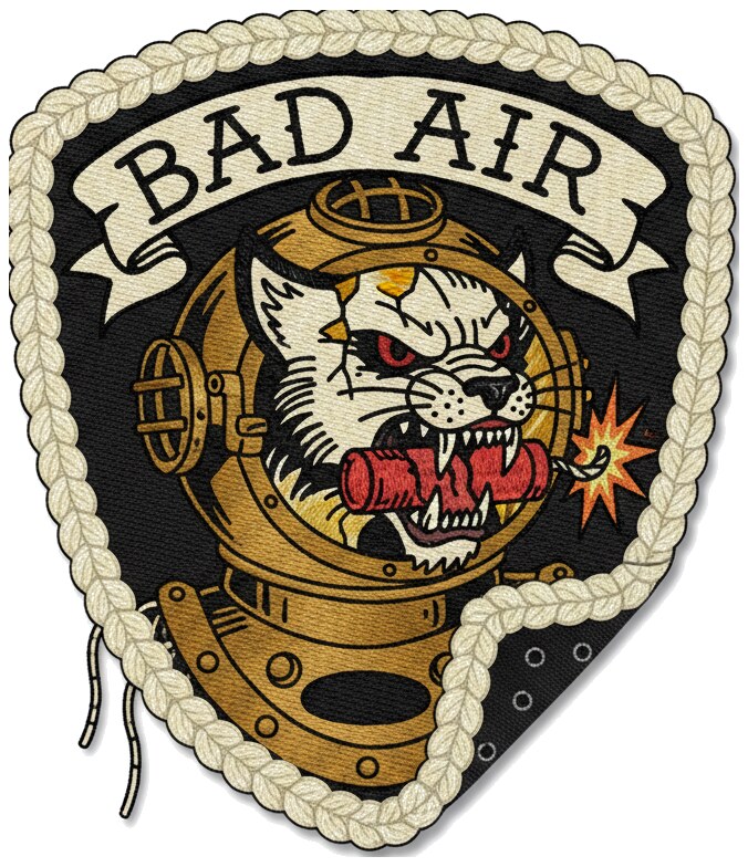 Embroidered patch tattoo concept generated by InkFactory